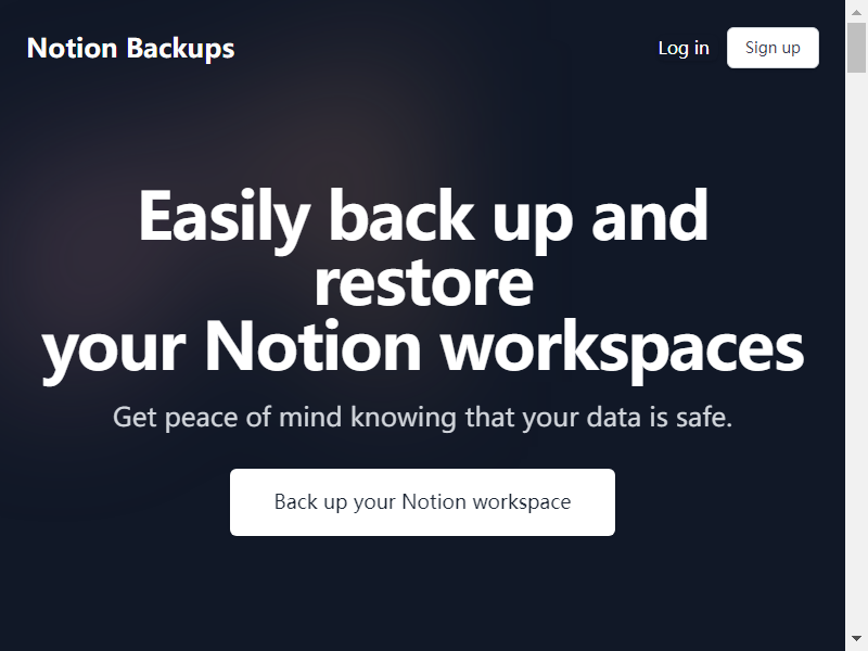 Notion Backups